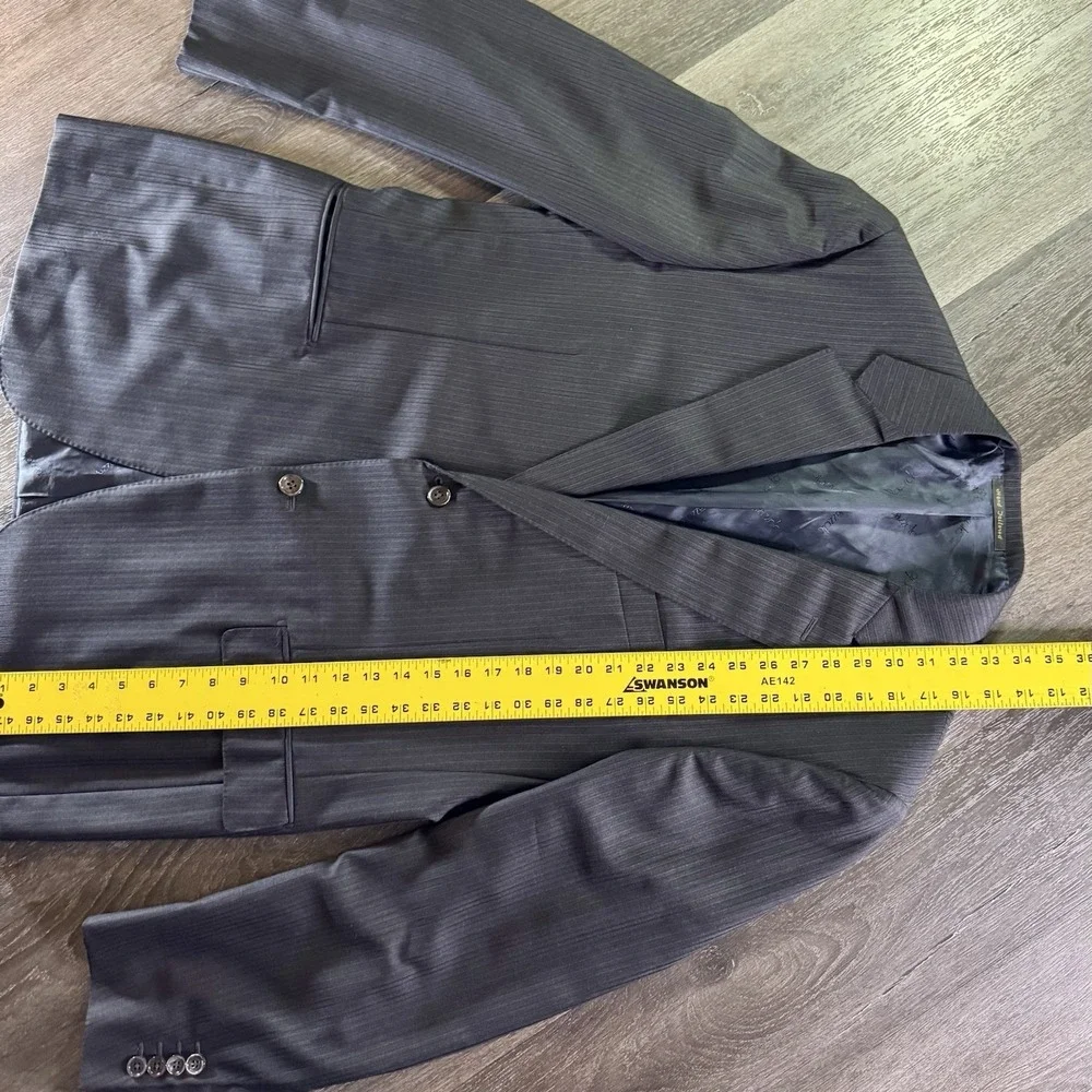 Ravazzolo Suit Black Size IT 46 / US 36L Virgil Wool Bemberg Lining